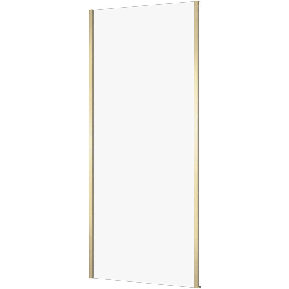 CERSANIT LARGA Duschkabine Wand 80x195 cm gold matt, transparentes Glas S164-069