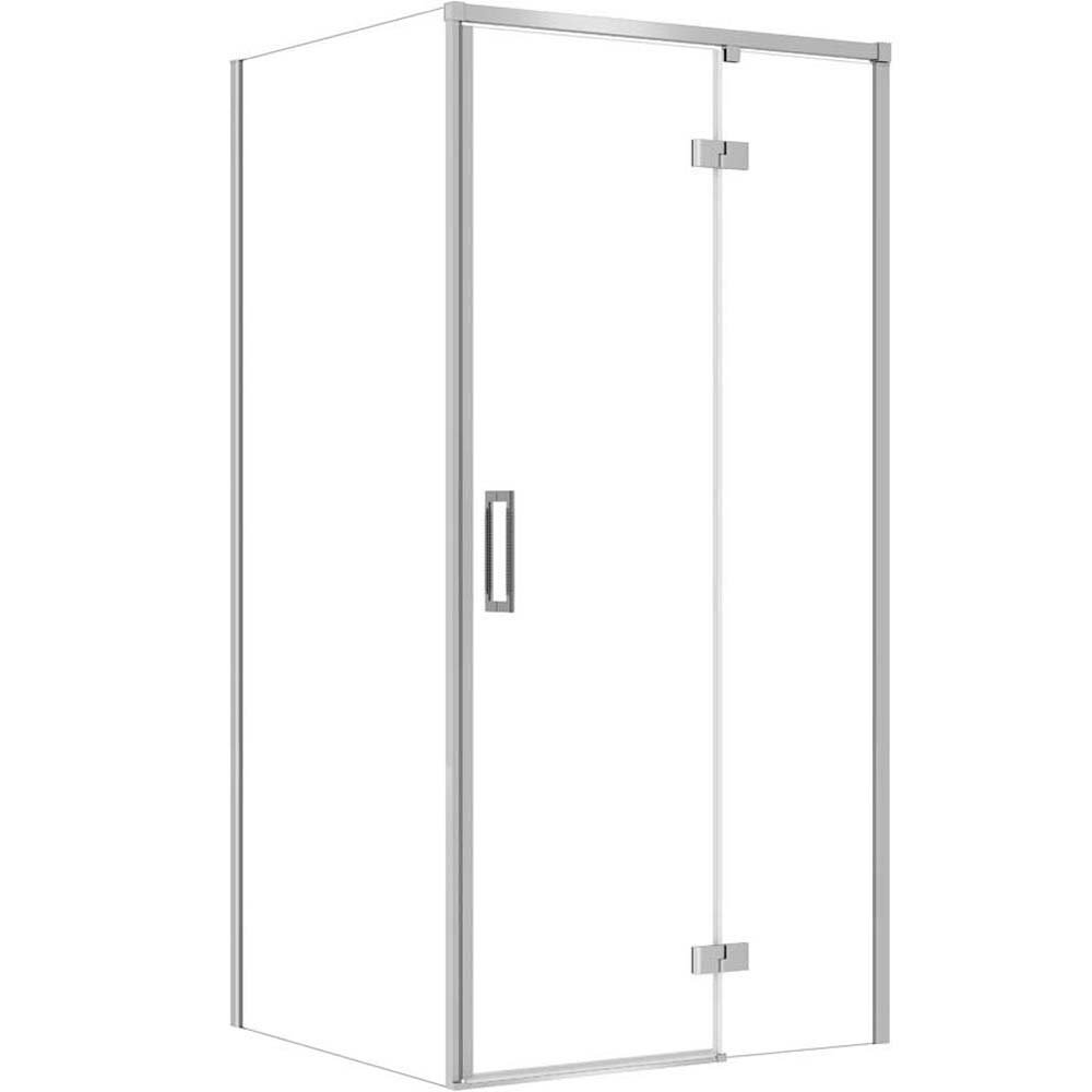 CERSANIT Rechteckige Duschkabine LARGA rechts 100x90x195 cm chrom S601-308