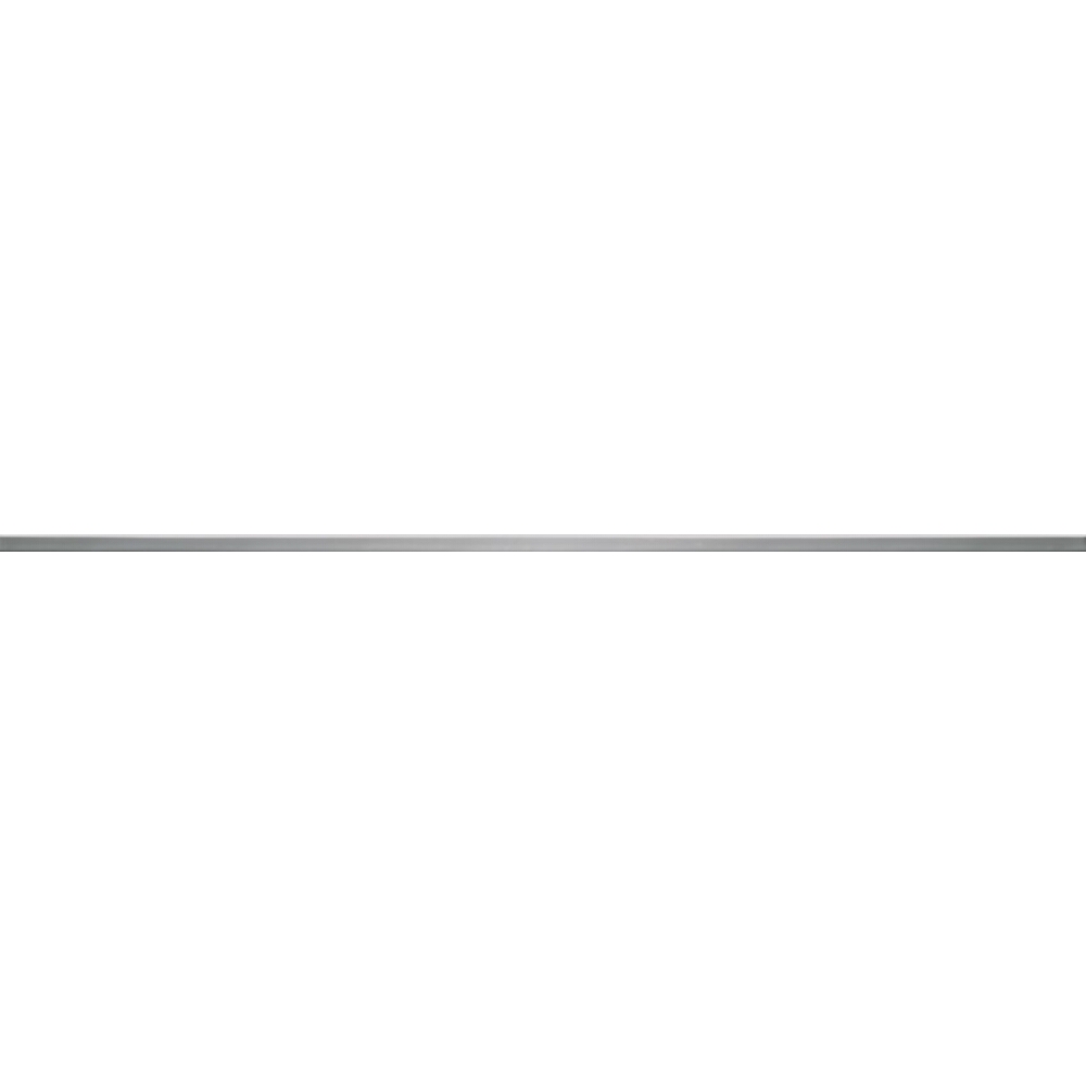 WANDFLIESE LEISTEN UNIVERSAL METAL SILVER GLOSSY GLOSSY 1X59,8