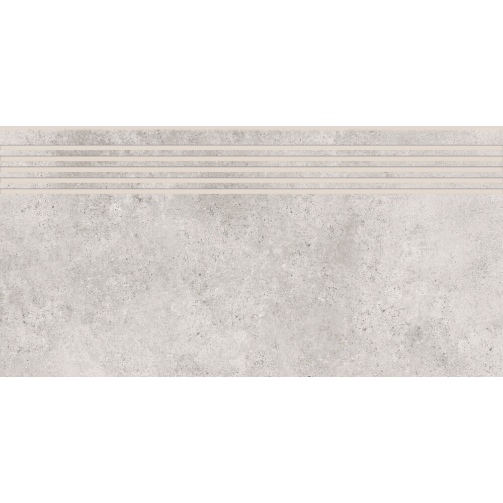 BODENFLIESE STUFENFLIESE GENFORD LIGHT GREY MAT 29,8X59,8
