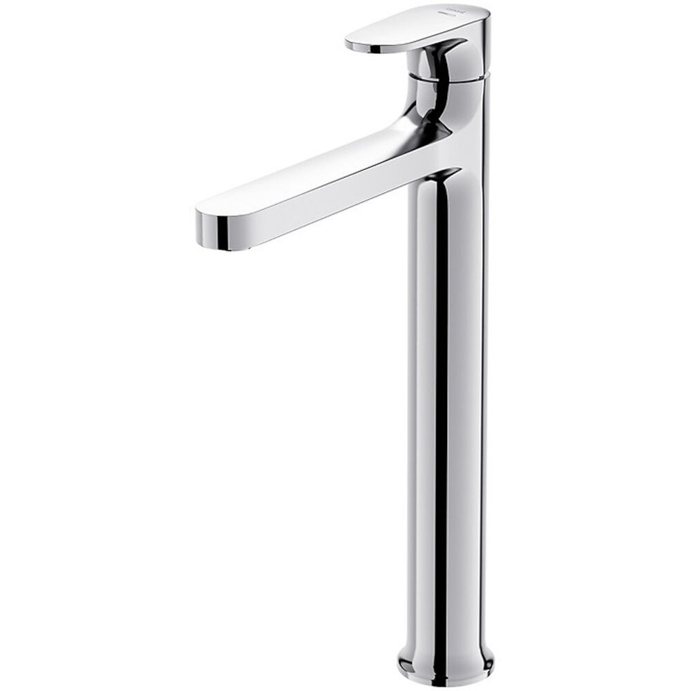 CERSANIT Stand-Waschtischarmatur INVERTO hohe Griffe 2 in 1 chrom + schwarz S951-301
