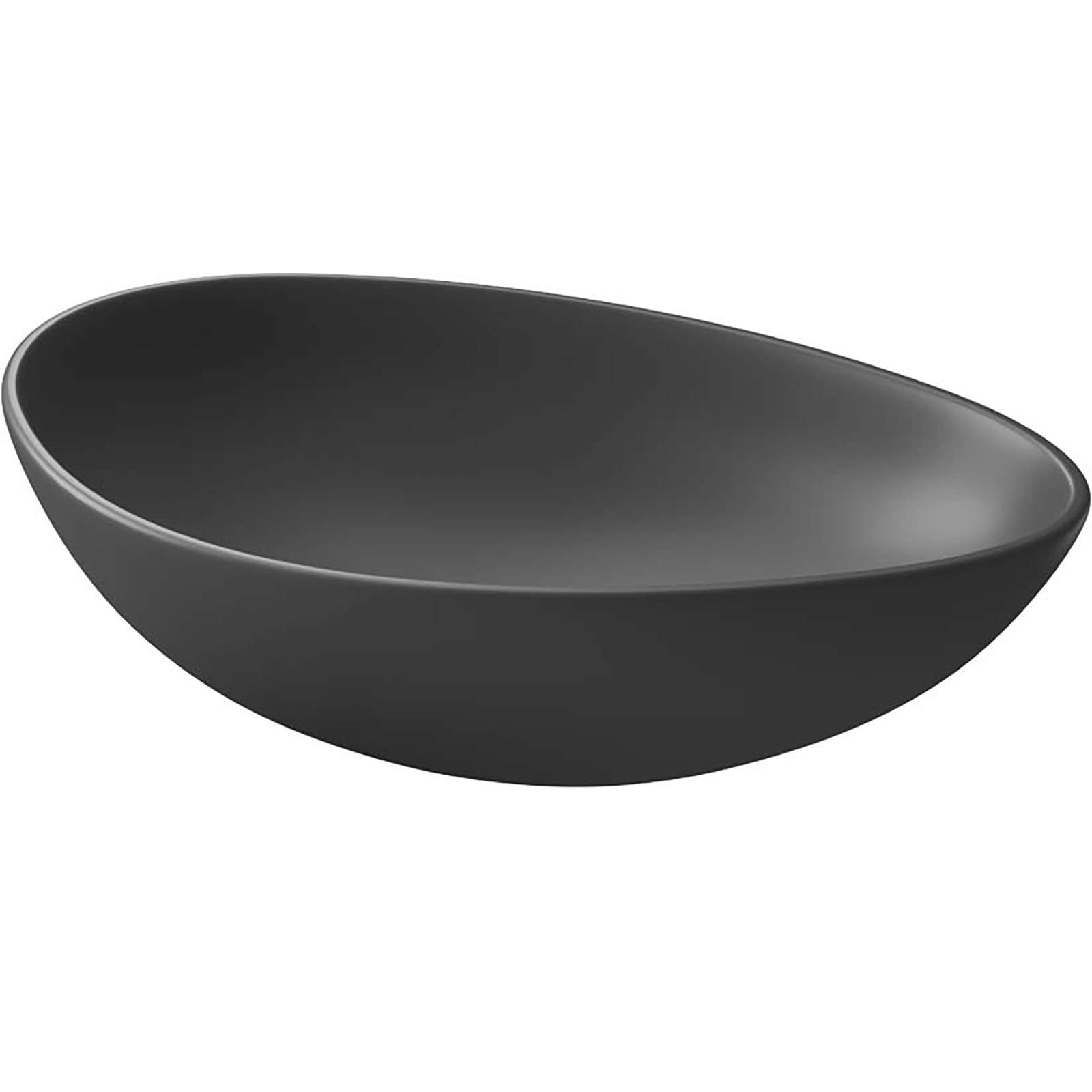 CERSANIT Aufsatzwaschbecken MODUO 55 unregelmäßig anthrazit K116-106