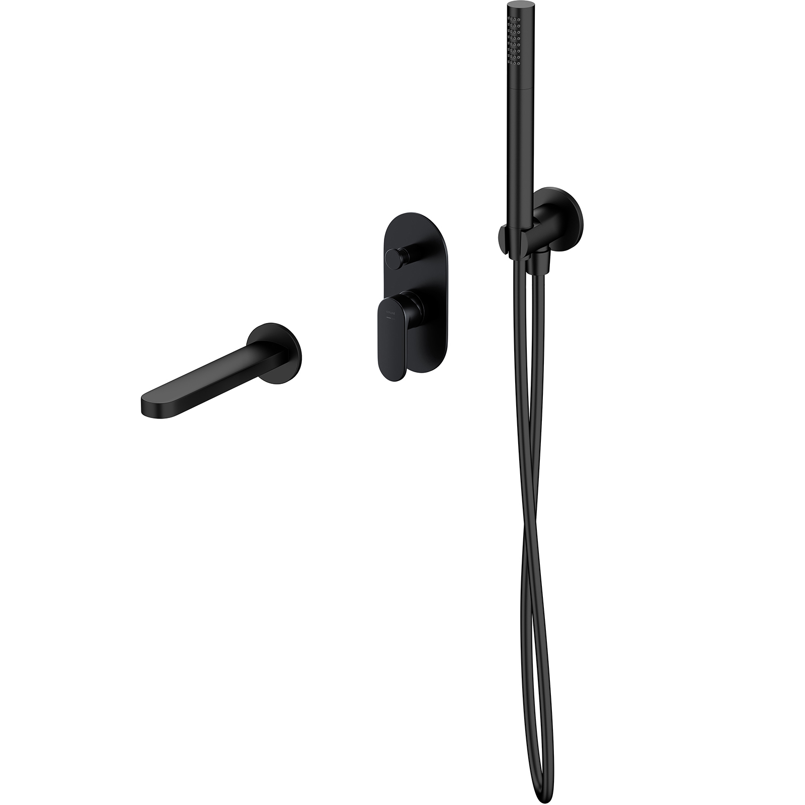 CERSANIT Unterputz-Badewannengarnitur CREA schwarz S952-042 CERSANIT Unterputz-Badewannengarnitur CREA schwarz S952-042