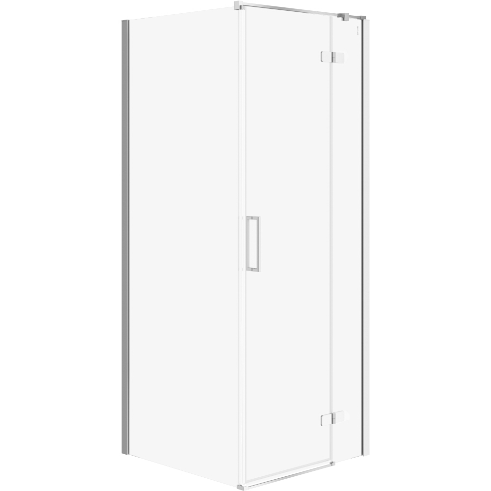 CERSANIT Eckduschkabine JOTA rechts chrom 80x80x195 transparentes Glas S160-006