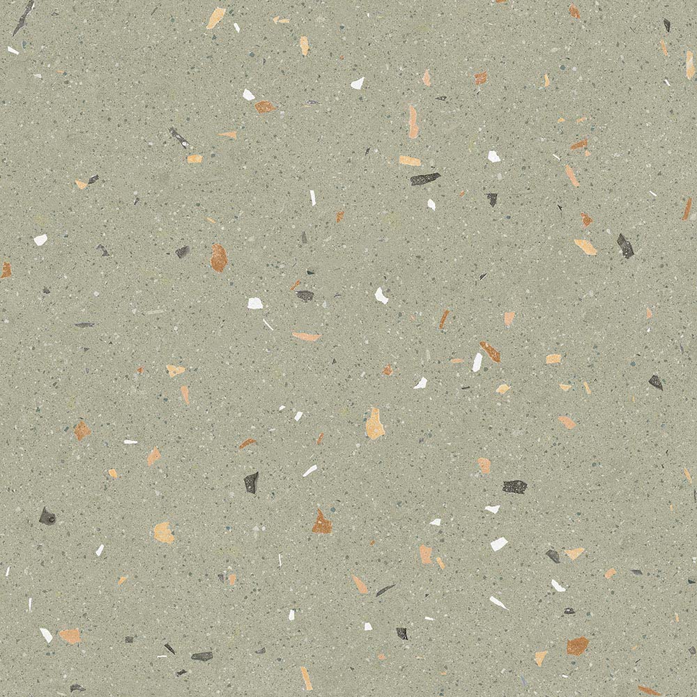 BODENFLIESE TERRAZZOOPTIK CROCCANTE-R MENTA GRÜN MATT 80X80 ARCANA CERAMICA