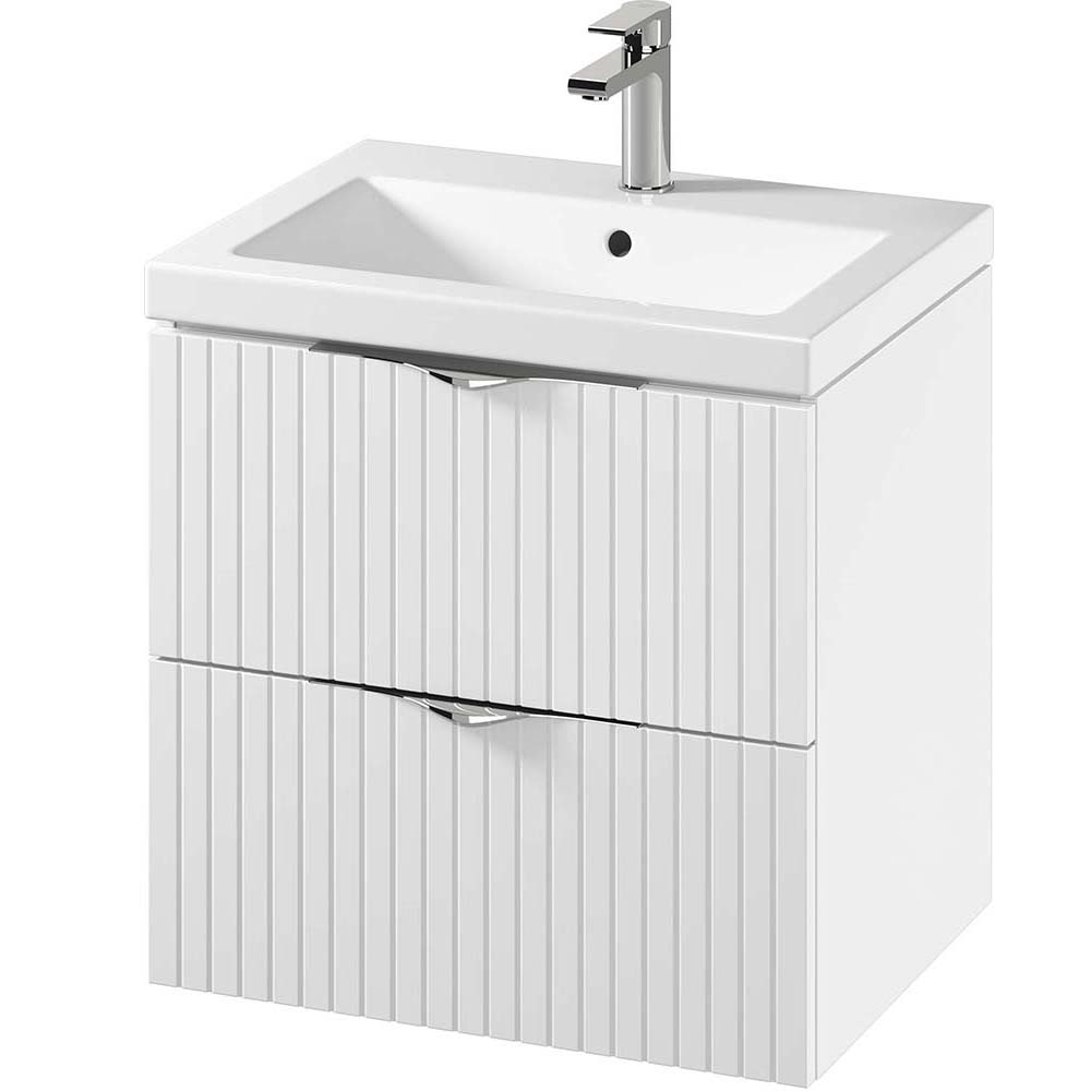 CERSANIT Unterschrank mit Waschbecken TIRSO 60 weiß matt DSM S801-545 CERSANIT Unterschrank mit Waschbecken TIRSO 60 weiß matt DSM S801-545