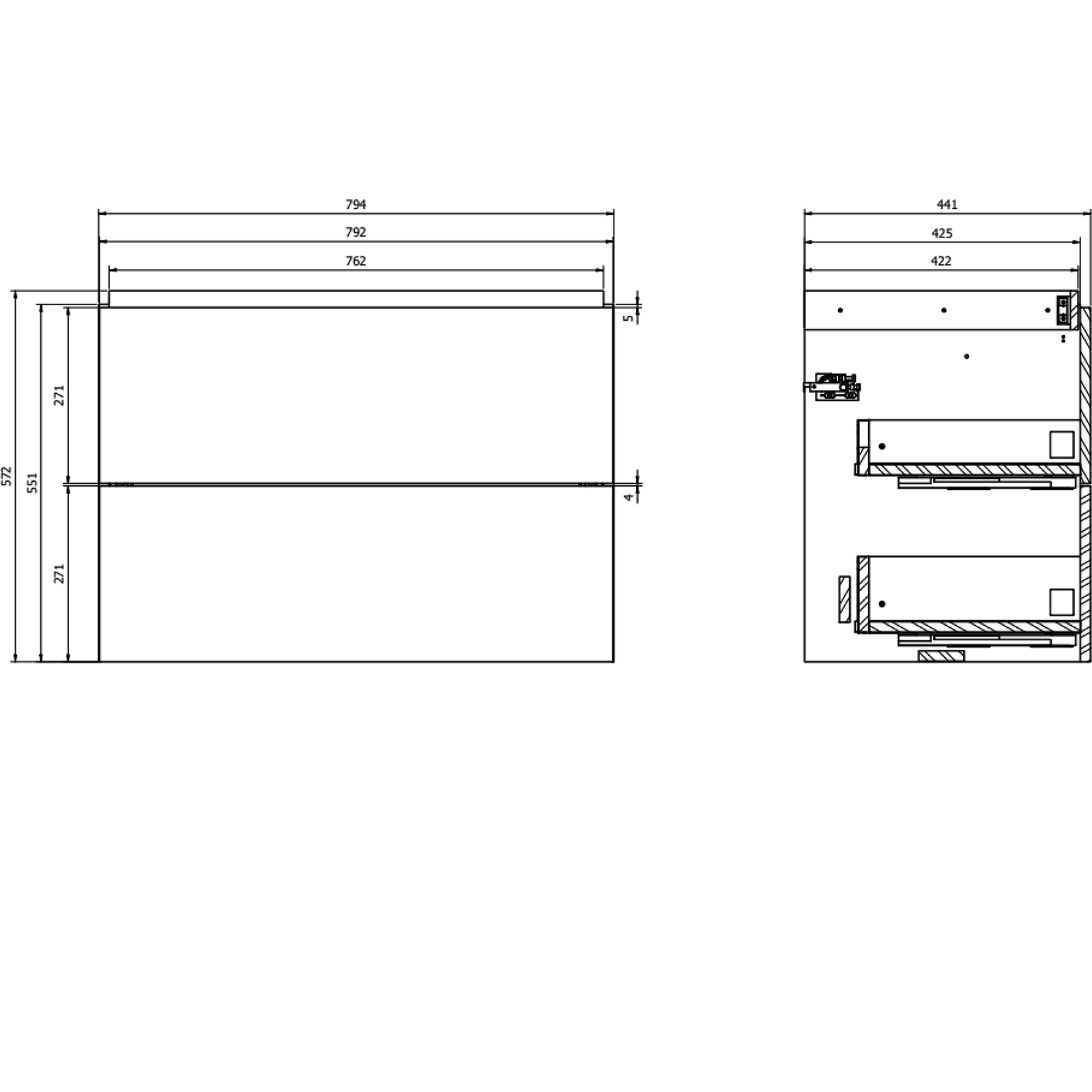 CERSANIT Waschbeckenschrank BONICA 80 weiß glänzend DSM S4041-017 CERSANIT Waschbeckenschrank BONICA 80 weiß glänzend DSM S4041-017