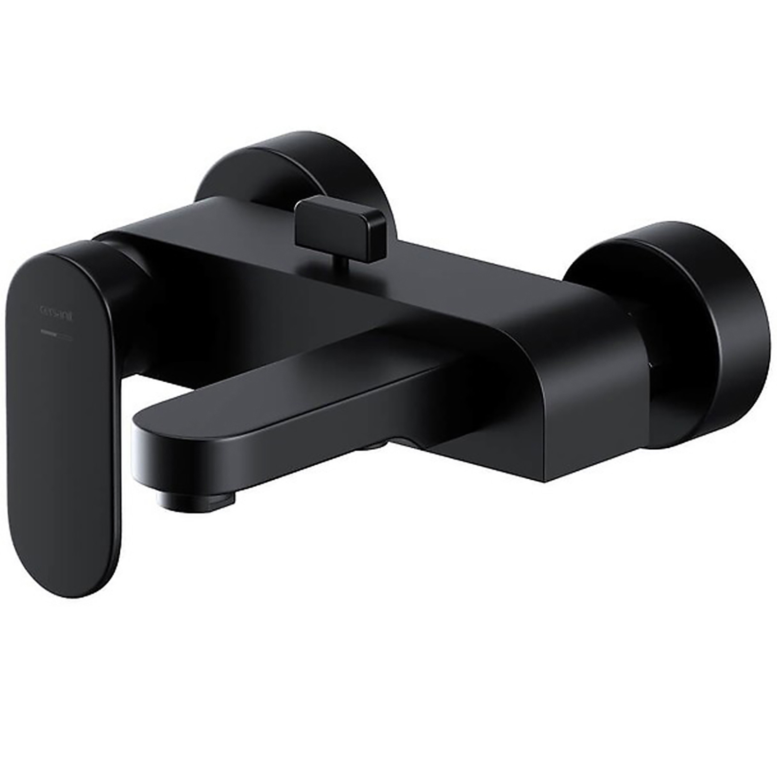 CERSANIT Wand-Wannen- und Duscharmatur CREA schwarz S951-307