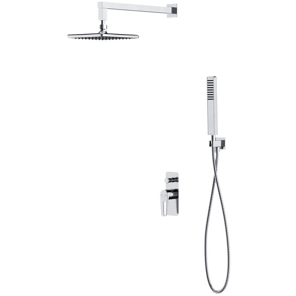 CERSANIT MILLE Unterputz-Duschgarnitur Chrom mit Badewanne und Brausemischer S952-012