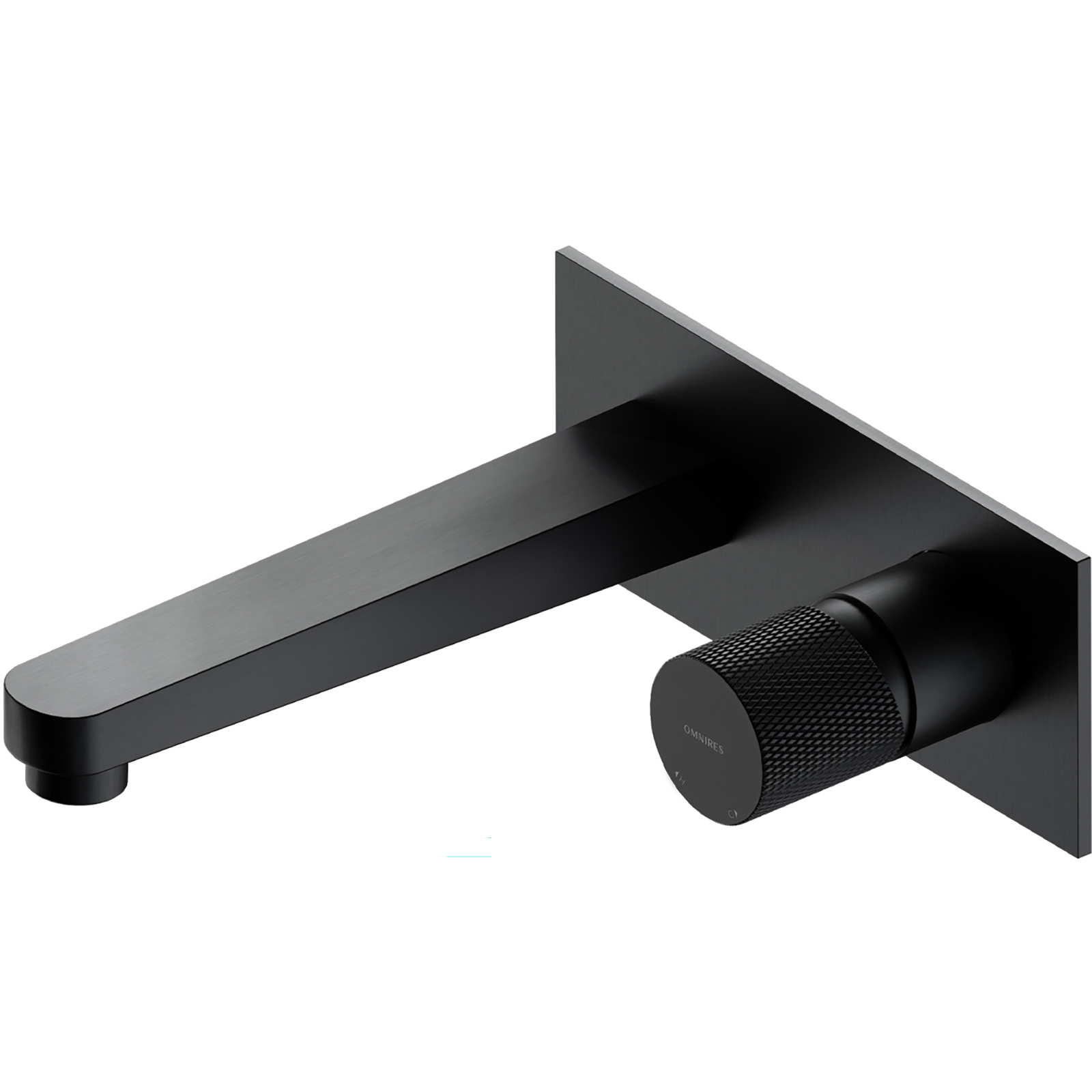 OMNIRES CONTOUR Waschbeckenwasserhahn verdeckte Anthrazit gebürstete CT8015AT