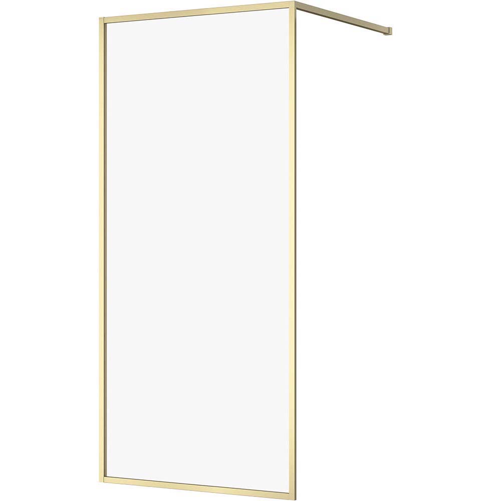 CERSANIT WALK-IN Duschkabine LARGA 90x200 gold matt, transparentes Glas S164-072