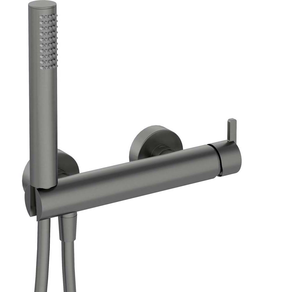 DEANTE SILIA wandmontierter Duschhahn mit Titan-Duschset BQS_D41M