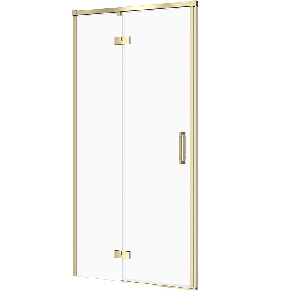 CERSANIT LARGA Duschtür gold matt, links 90x195 transparentes Glas S164-066 CERSANIT LARGA Duschtür gold matt, links 90x195 transparentes Glas S164-066