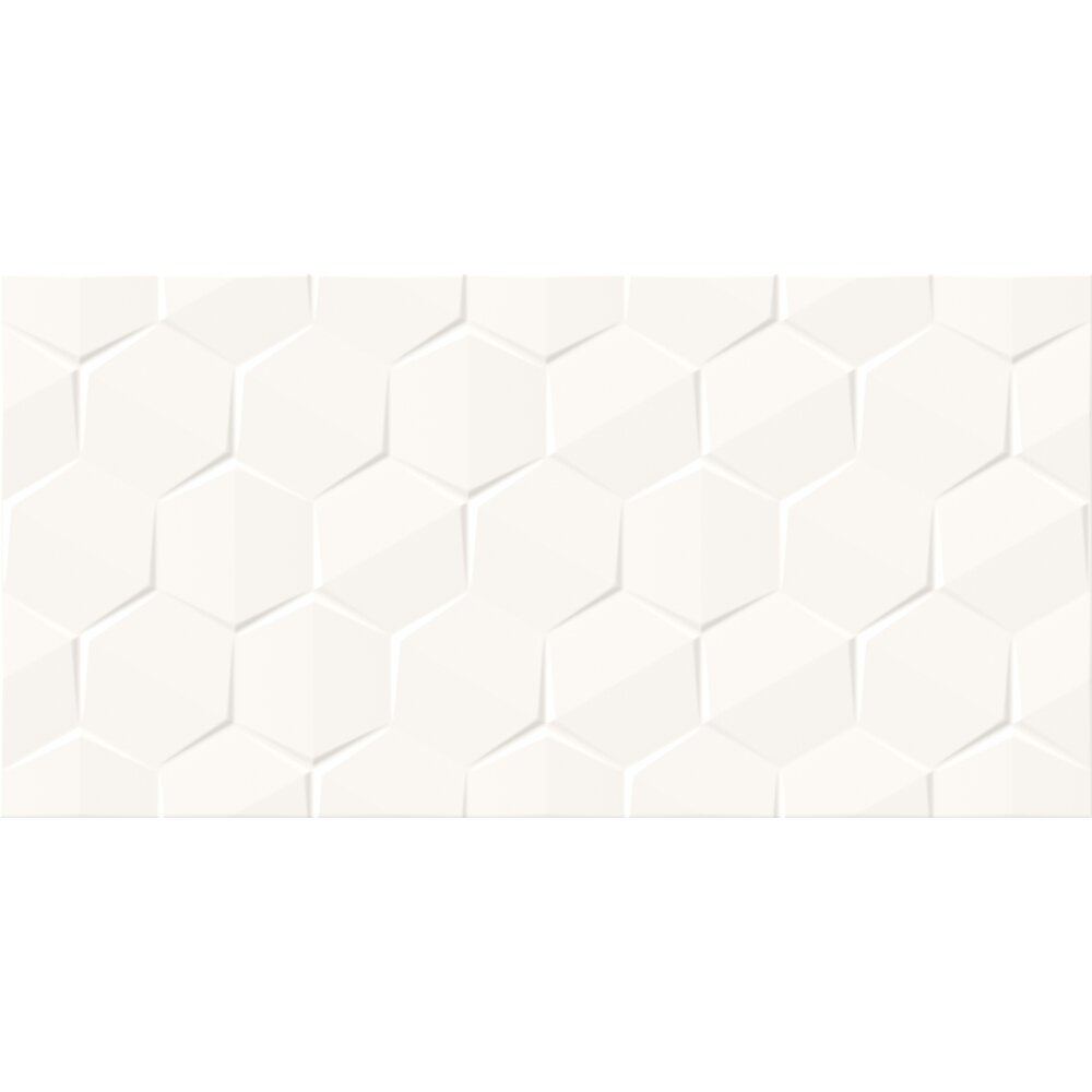 Wandfliese_ALTERIO_white_structure_hexa_glossy_rect_29,8x59,8 Wandfliese ALTERIO white structure hexa glossy rect 29,8x59,8