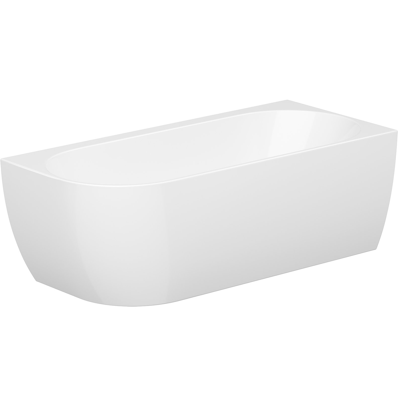 CERSANIT Freistehende Badewanne GARDA Ecke rechts weiß 165x75 S1016-003