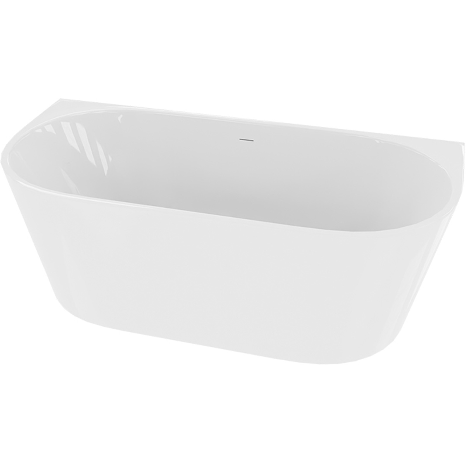 LAVITA freistehende wandmontierte Badewanne DERA SLIM 170x75 cm