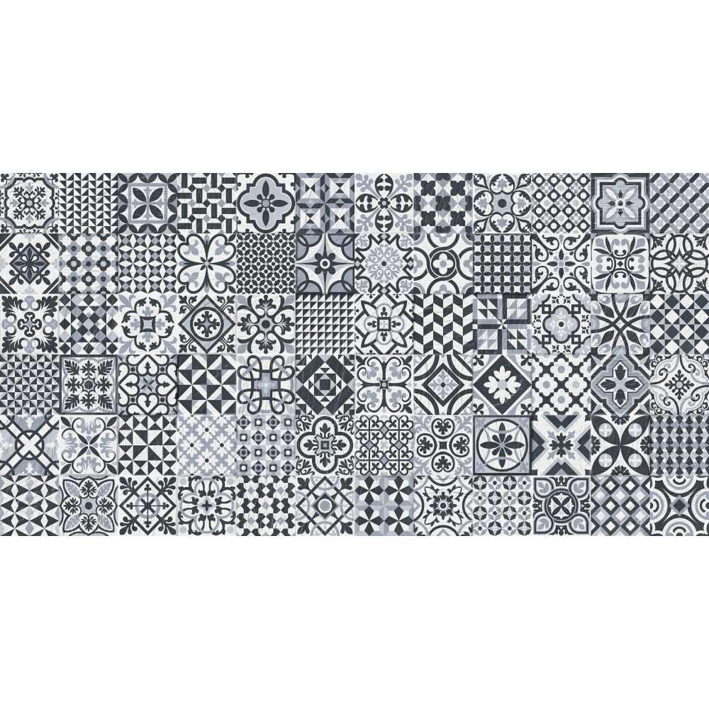 WANDFLIESE DECO HERITAGE SCHWARZ MATT 32X62,5 GAYAFORES