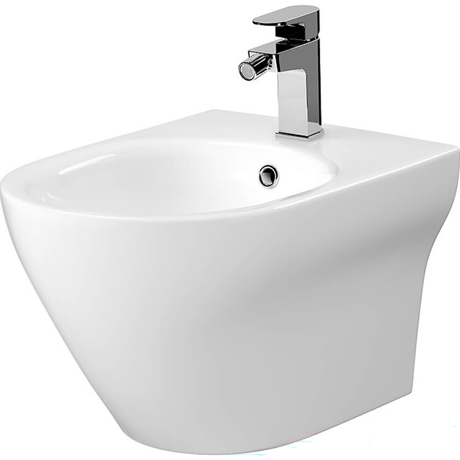 CERSANIT LARGA OVAL CLEAN ON Wandbidet mit verdeckter Halterung K120-006