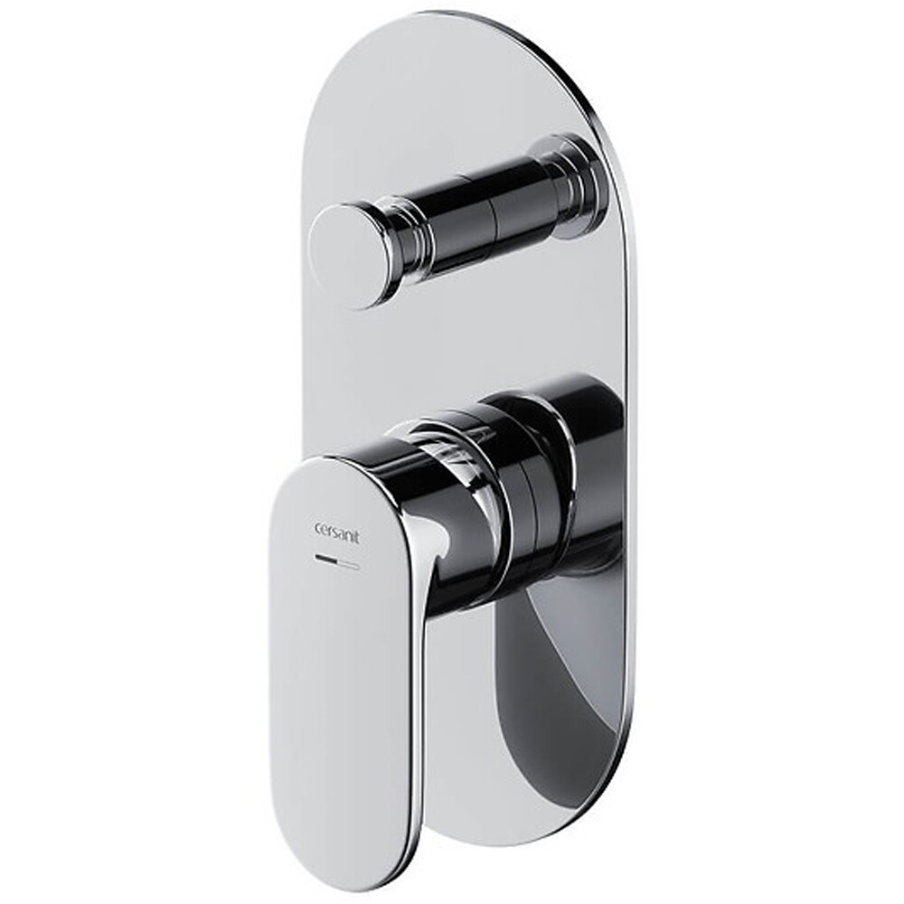 CERSANIT CREA Unterputz-Wannen- und Duscharmatur mit Box Chrom S951-305