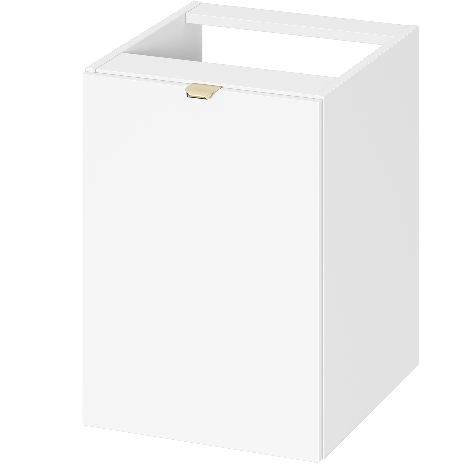 CERSANIT Wäschekorb-Schrank BONICA 40 weiß glänzendes Drucksystem DSM S4033-031