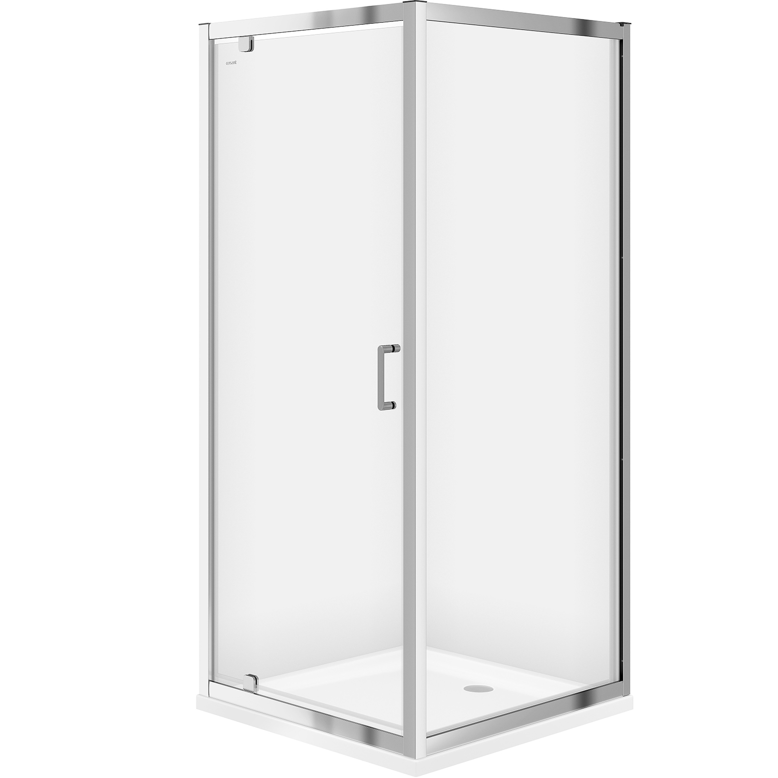 CERSANIT Set: Quadratische Duschkabine ZIP chrom 90x190 + Duschwanne TAKO 90x4 S601-112 CERSANIT Set: Quadratische Duschkabine ZIP chrom 90x190 + Duschwanne TAKO 90x4 S601-112