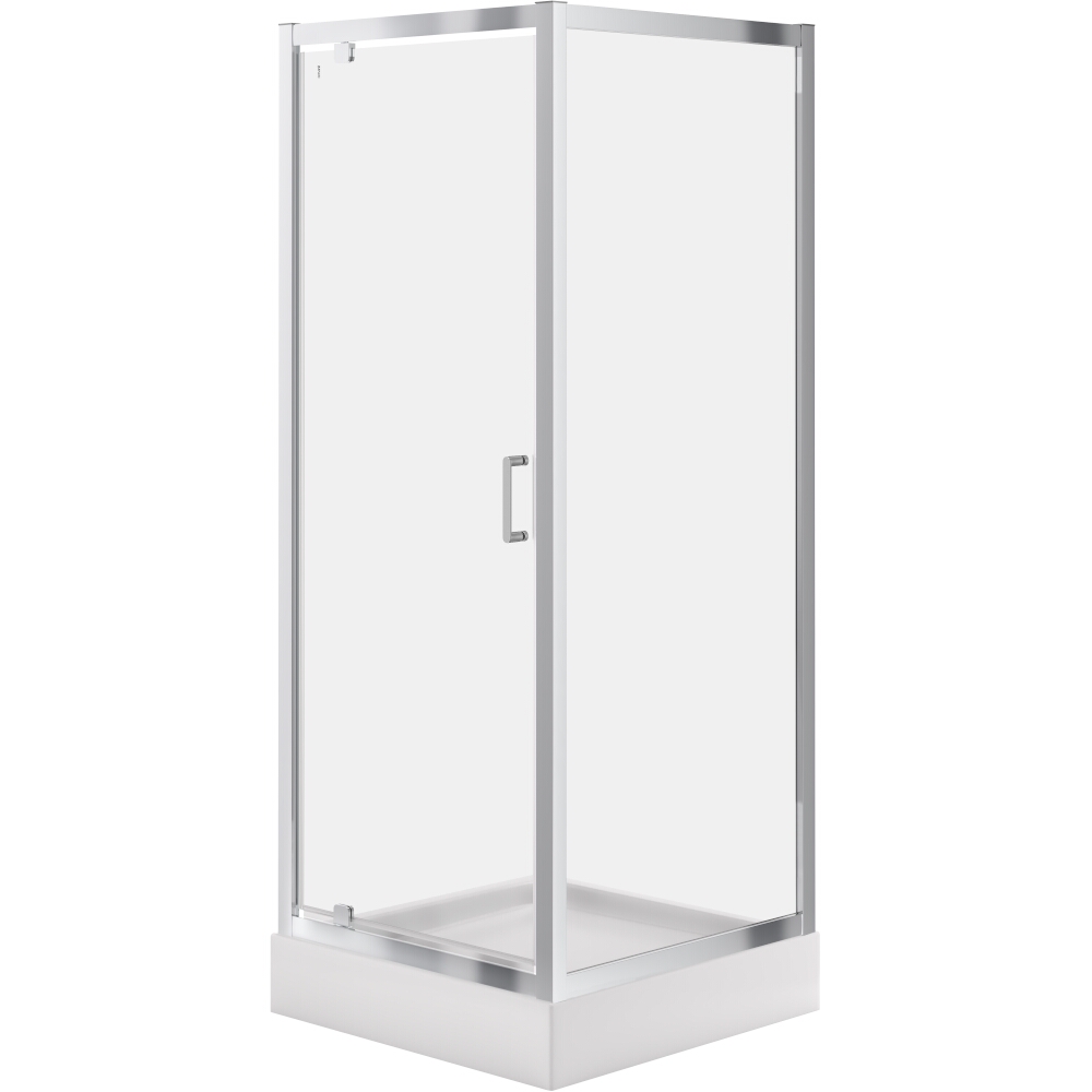CERSANIT SET B834 ZIP Duschkabine quadratisch 80x190 + Duschwanne TAKO 80x16 S601-203