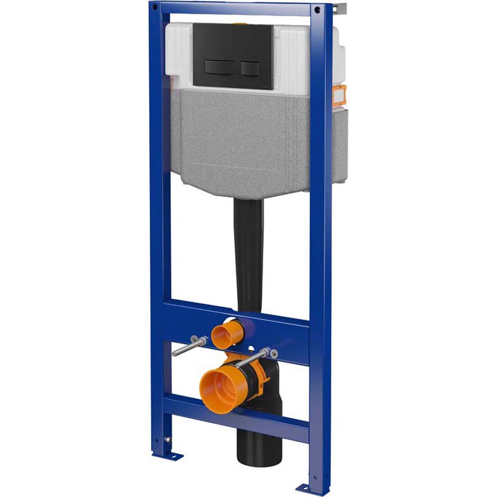 CERSANIT SYSTEM 50 MECH Unterputz-Installationssystem mit MOVI-Knopf schwarz S701-944