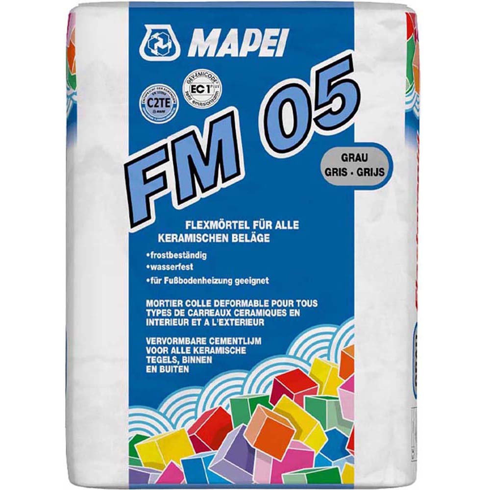 Flexverlegemörtel MAPEI FM 05 GRAU 25 KG Flexverlegemörtel MAPEI FM 05 GRAU 25 KG