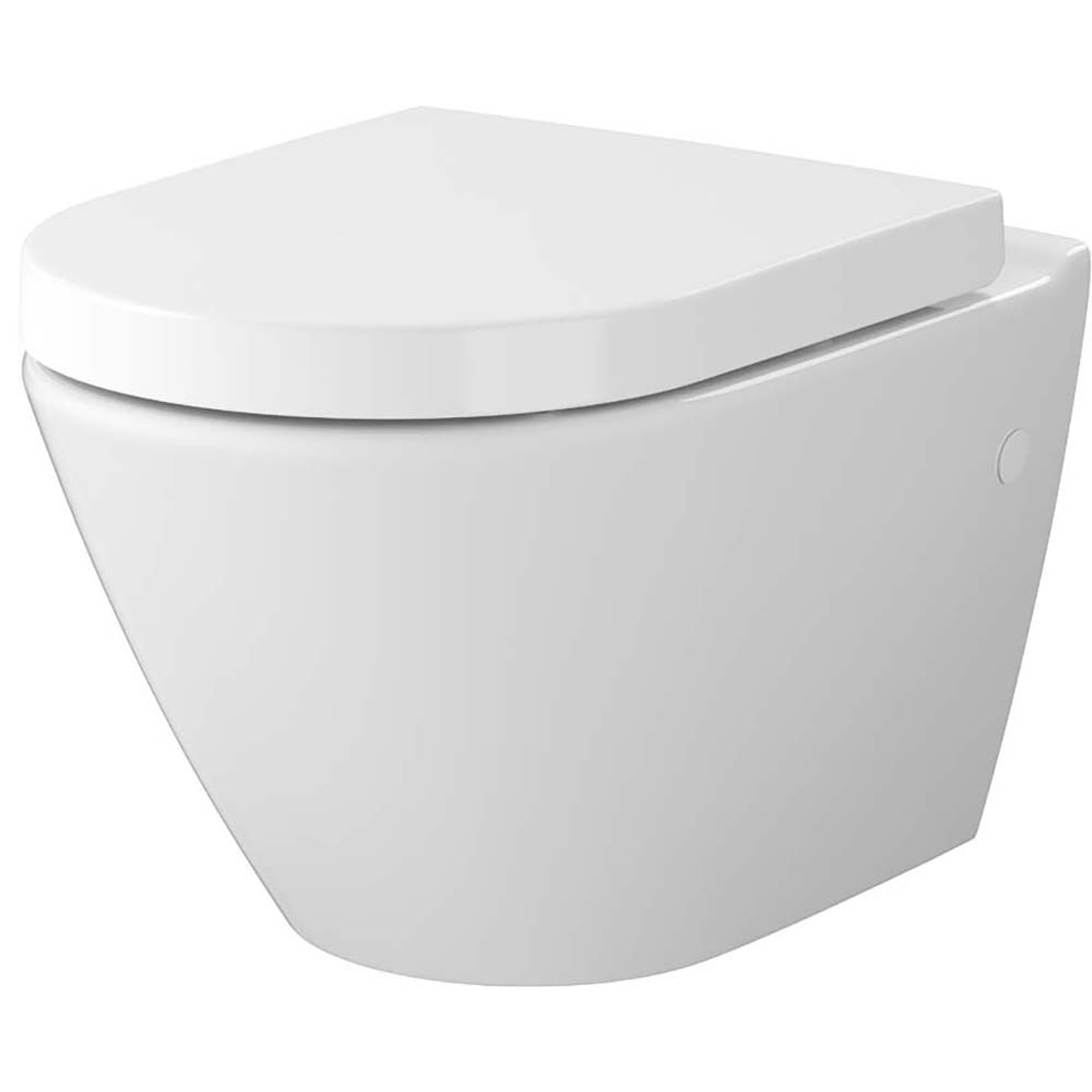 CERSANIT MESTO ovale wandhängende Schüssel mit WRAP Platte Duroplast wo S701-791