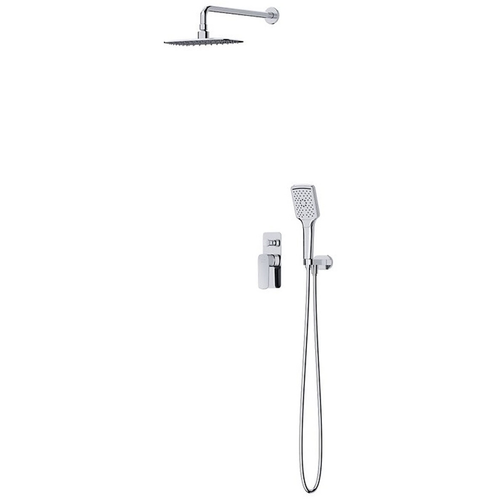 CERSANIT Unterputz-Duschgarnitur LARGA chrom mit Badewanne und Brausebatterie S952-029