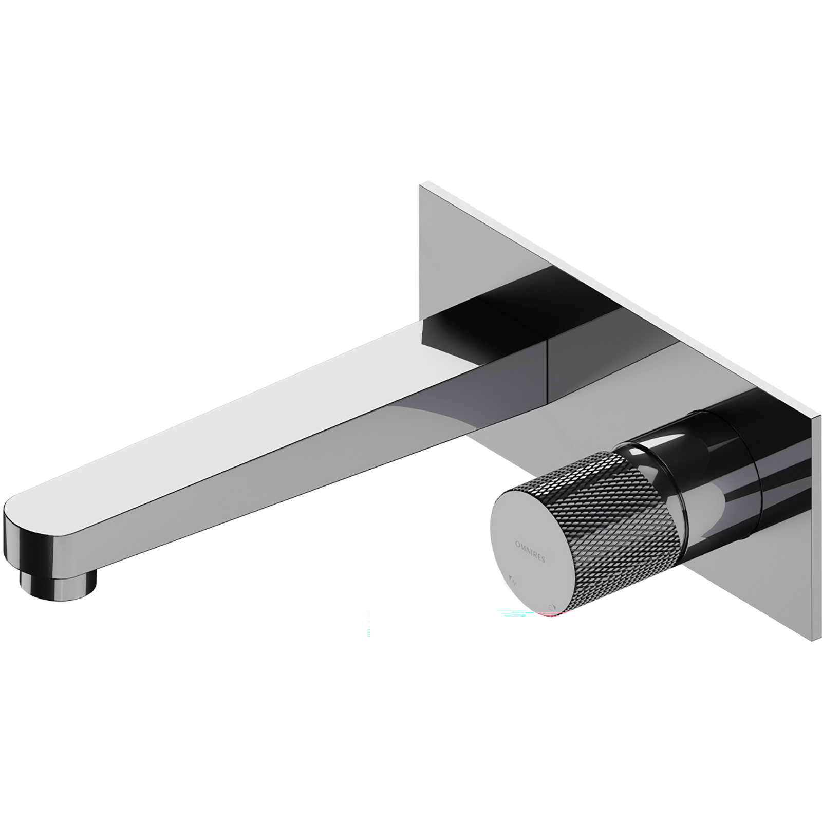 OMNIRES CONTOUR verdeckter Waschbecken-Wasserhahn Chromglanz CT8015CR