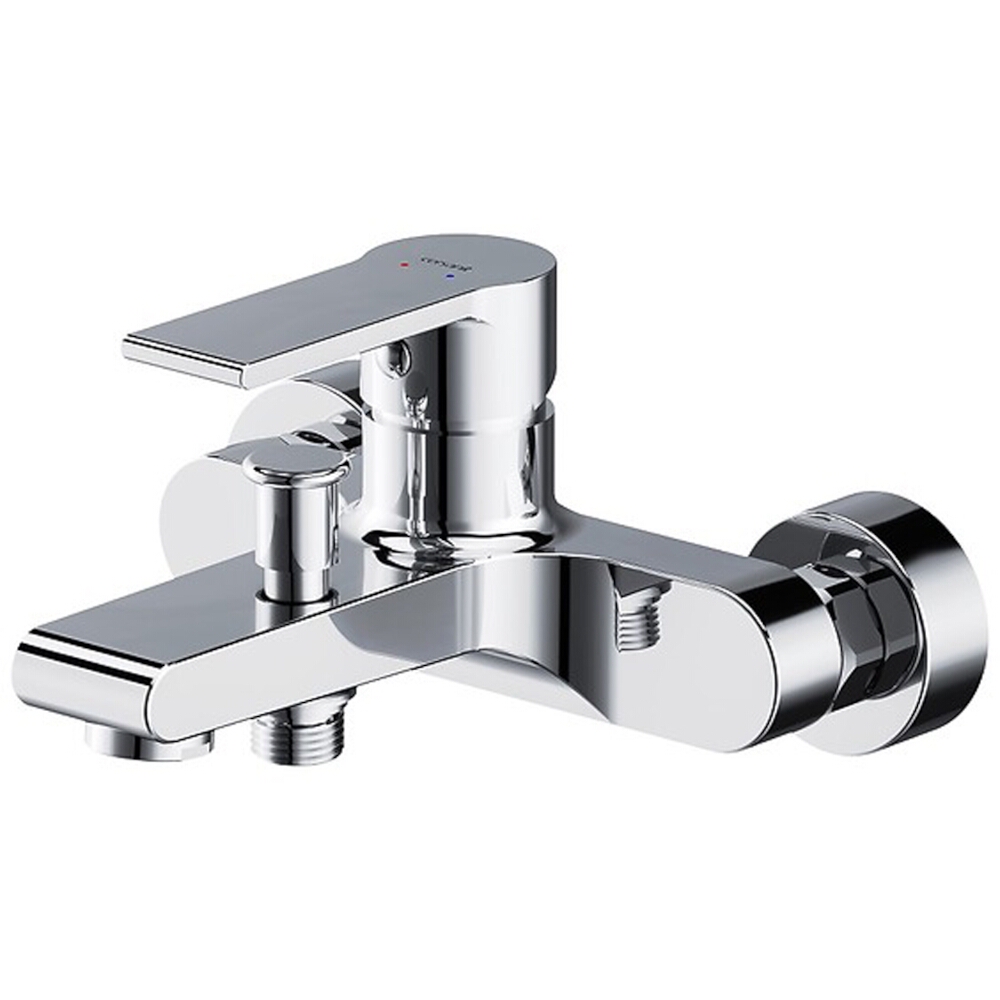 CERSANIT Wandmontierte Wannen- und Duscharmatur VERSO chrom S951-402