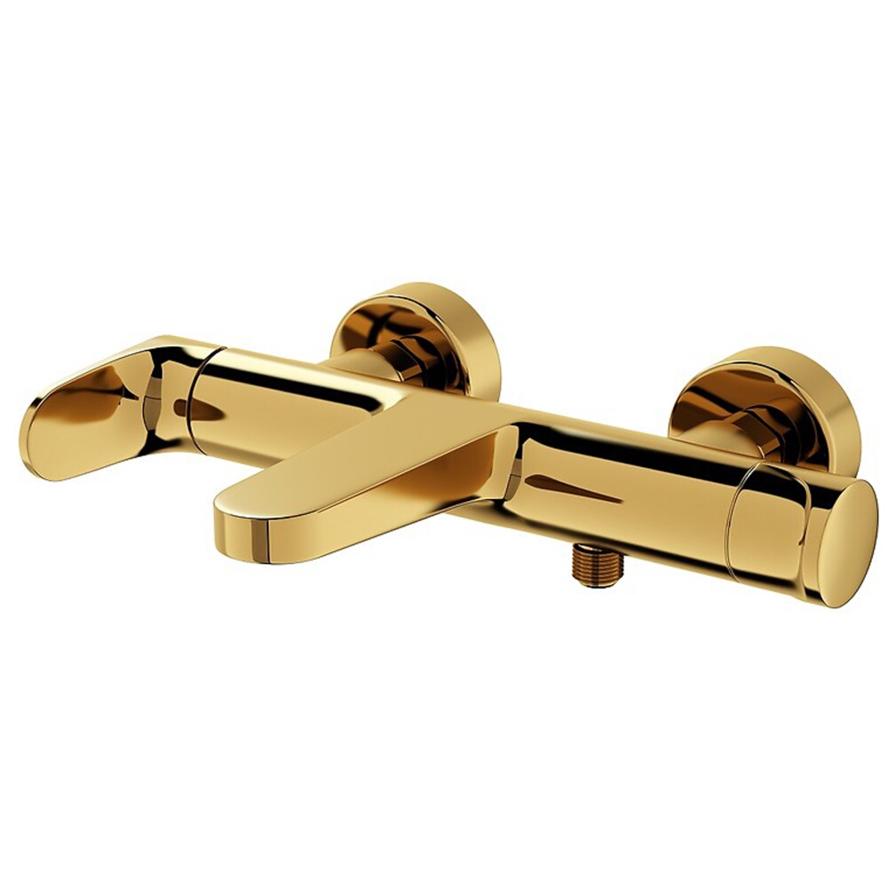 CERSANIT Wand-Wannen- und Duschmischer INVERTO Griffe 2 Design in 1 gold S951-284