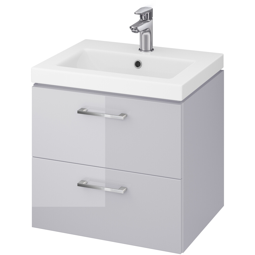 CERSANIT Unterschrank mit Waschbecken LARA COMO 50 grau DSM S801-212-DSM