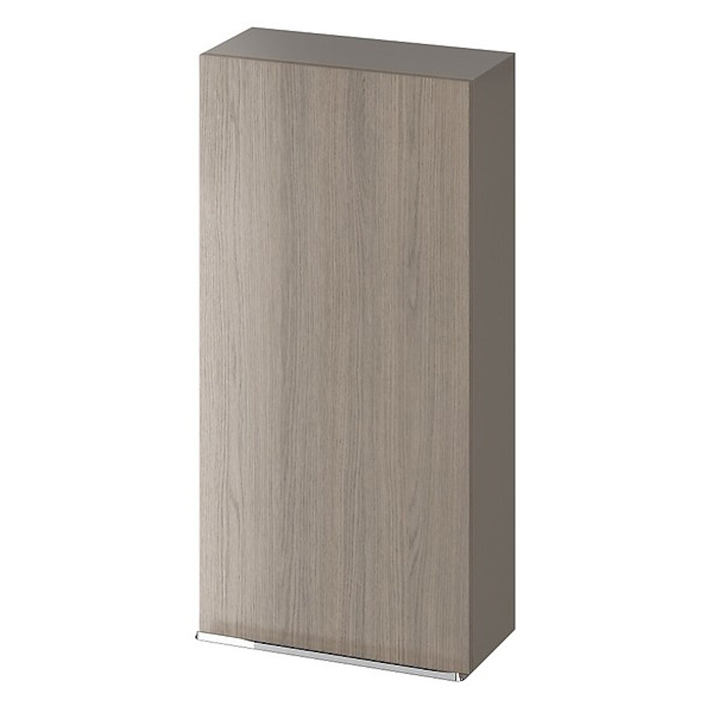 CERSANIT Wandhängender Badezimmerschrank Virgo 40 grauer Griff chrom S522-037