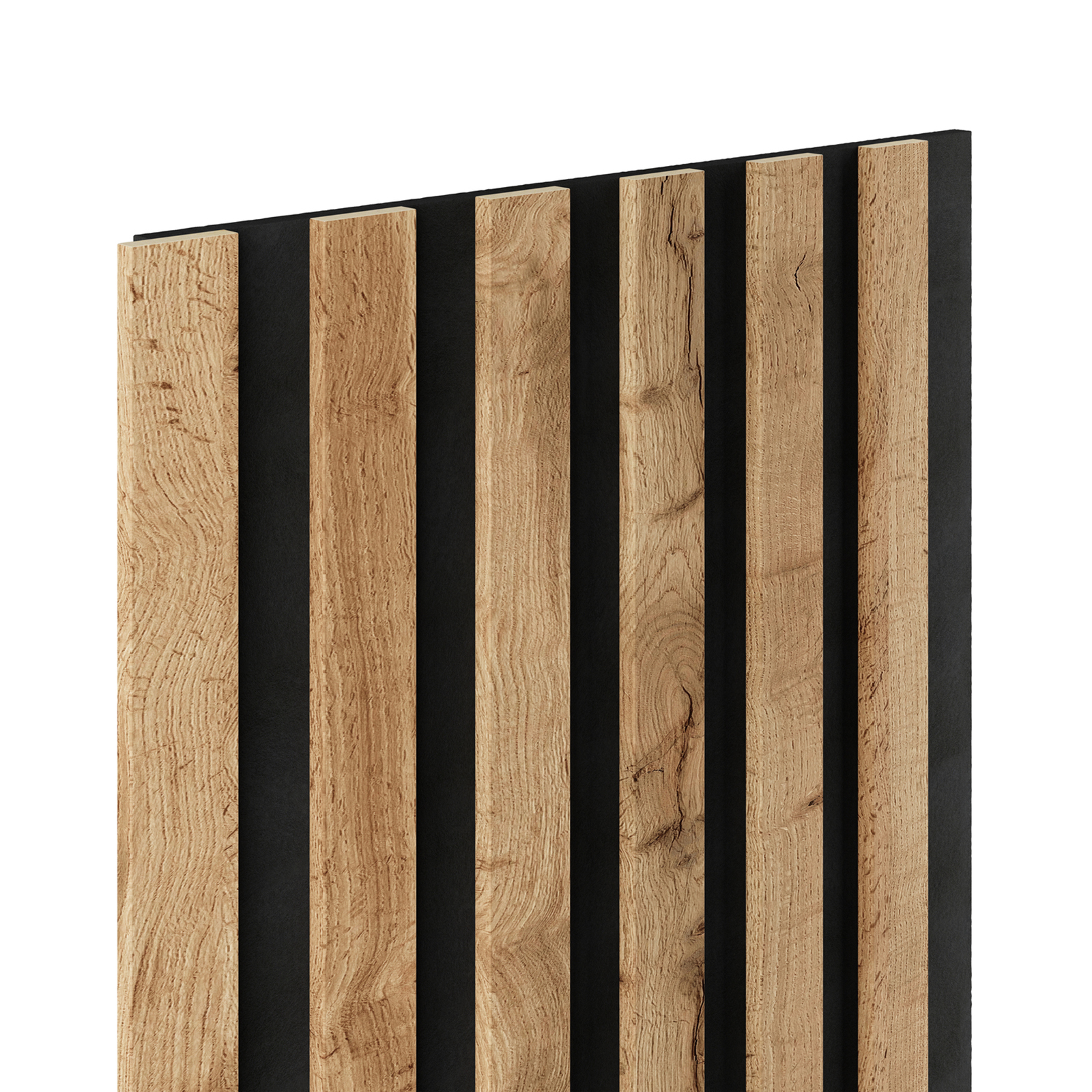 Akustikpaneel WOODLINE WL 270x30 cm SLIM schwarz/wotan eiche