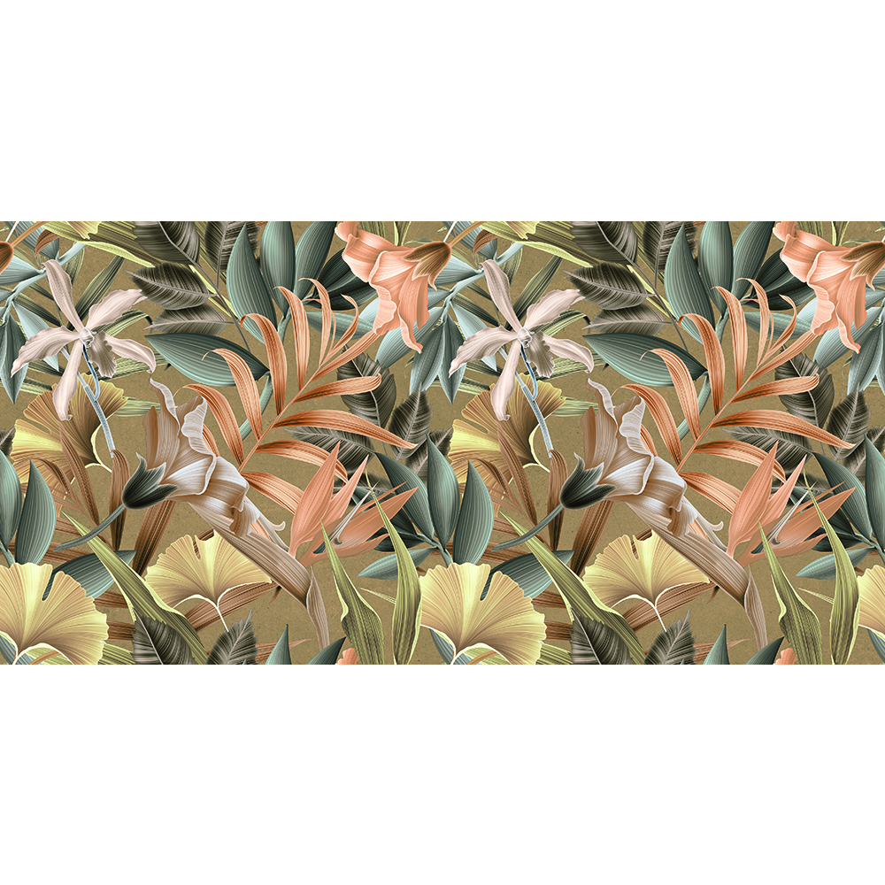 DEKORFLIESE FLORALOPTIK TROPICAL MULTICOLOUR POLIERT 59,7X119,7 MARMARA