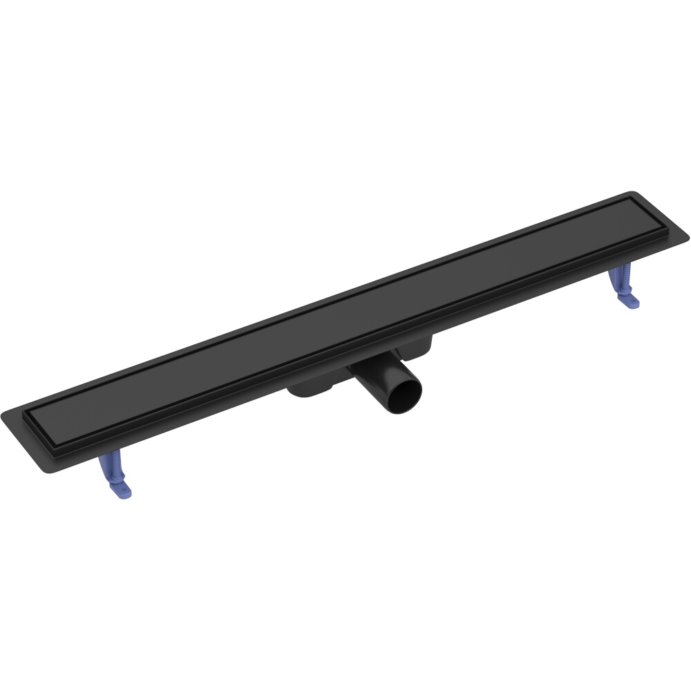 CERSANIT Linearer Ablauf mit doppelseitigem Rost TAKO 80 schwarz S907-019