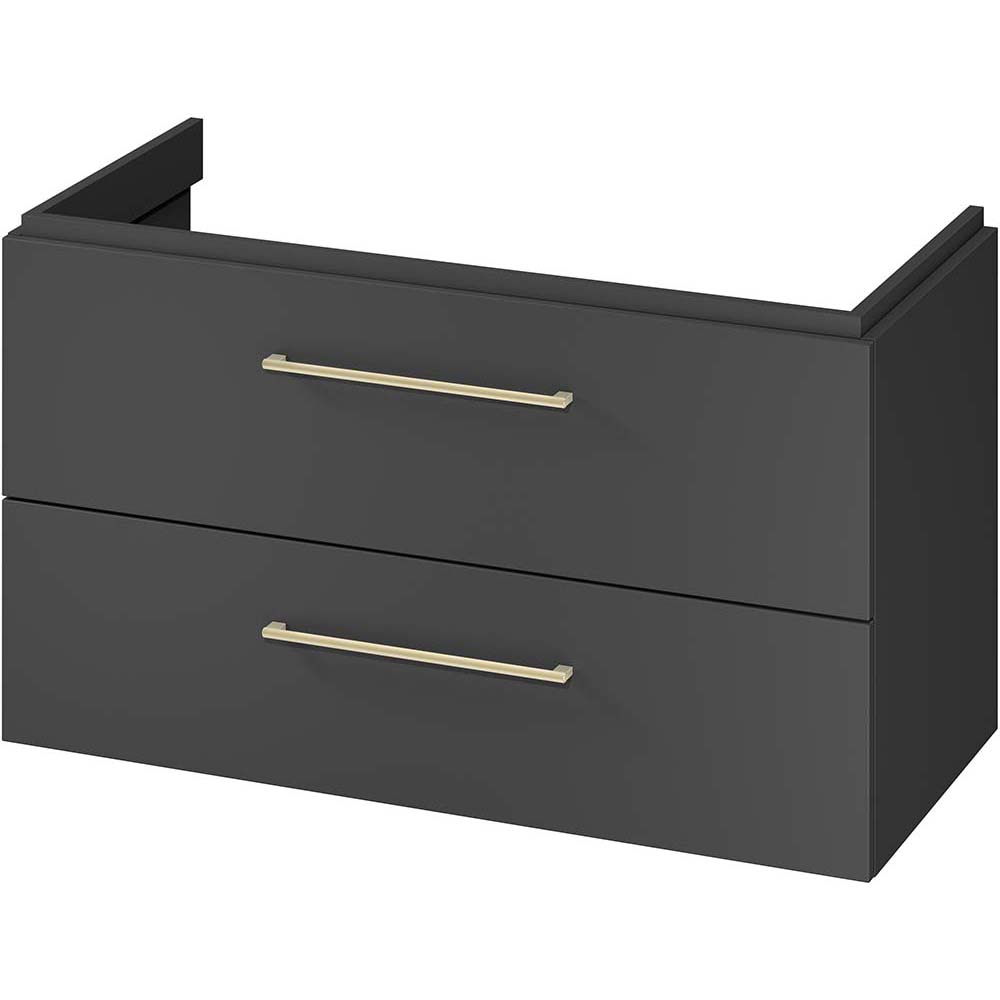 CERSANIT Waschtischunterschrank LARGA 100 montiert anthrazit S164-038 CERSANIT Waschtischunterschrank LARGA 100 montiert anthrazit S164-038