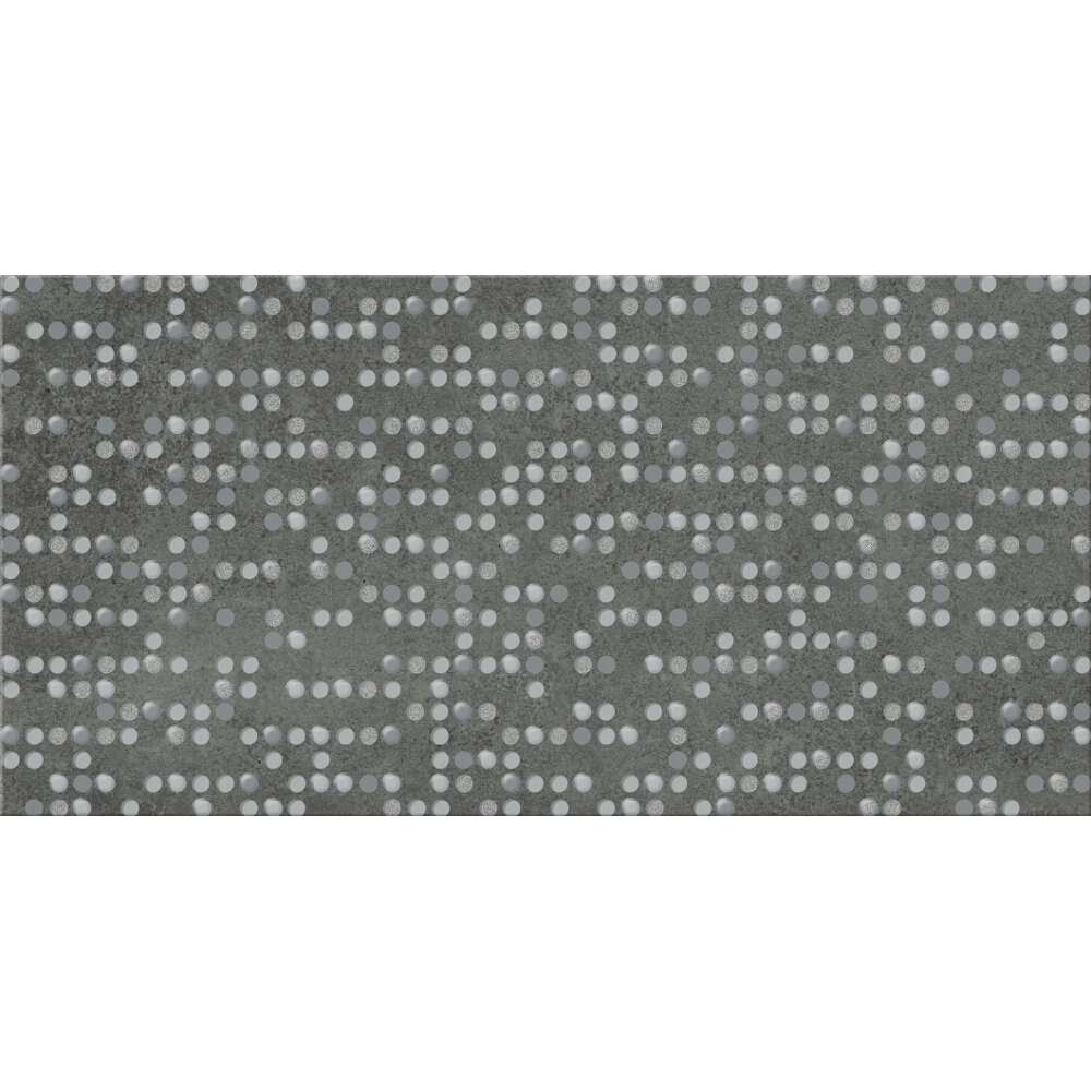 BODENFLIESE BETONOPTIK NORMANDIE GRAPHIT INSERTO DOTS MATT 29,7X59,8 CERSANIT