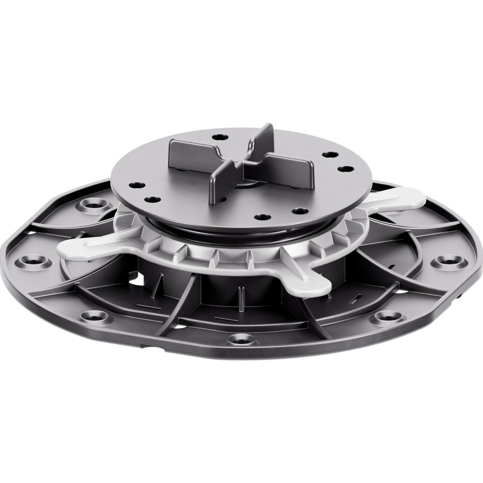 Höhenverstellbare Stelzlager STANDARD 30-45 mm für Platten mit K3