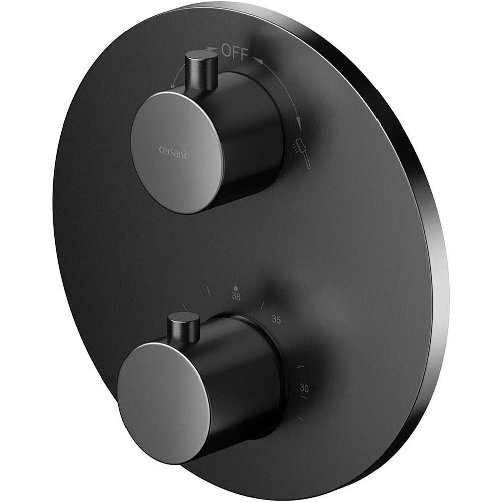 CERSANIT ZEN Unterputz-Thermostat für Badewannen und Duschen, Kasten Gun Metal S951-804