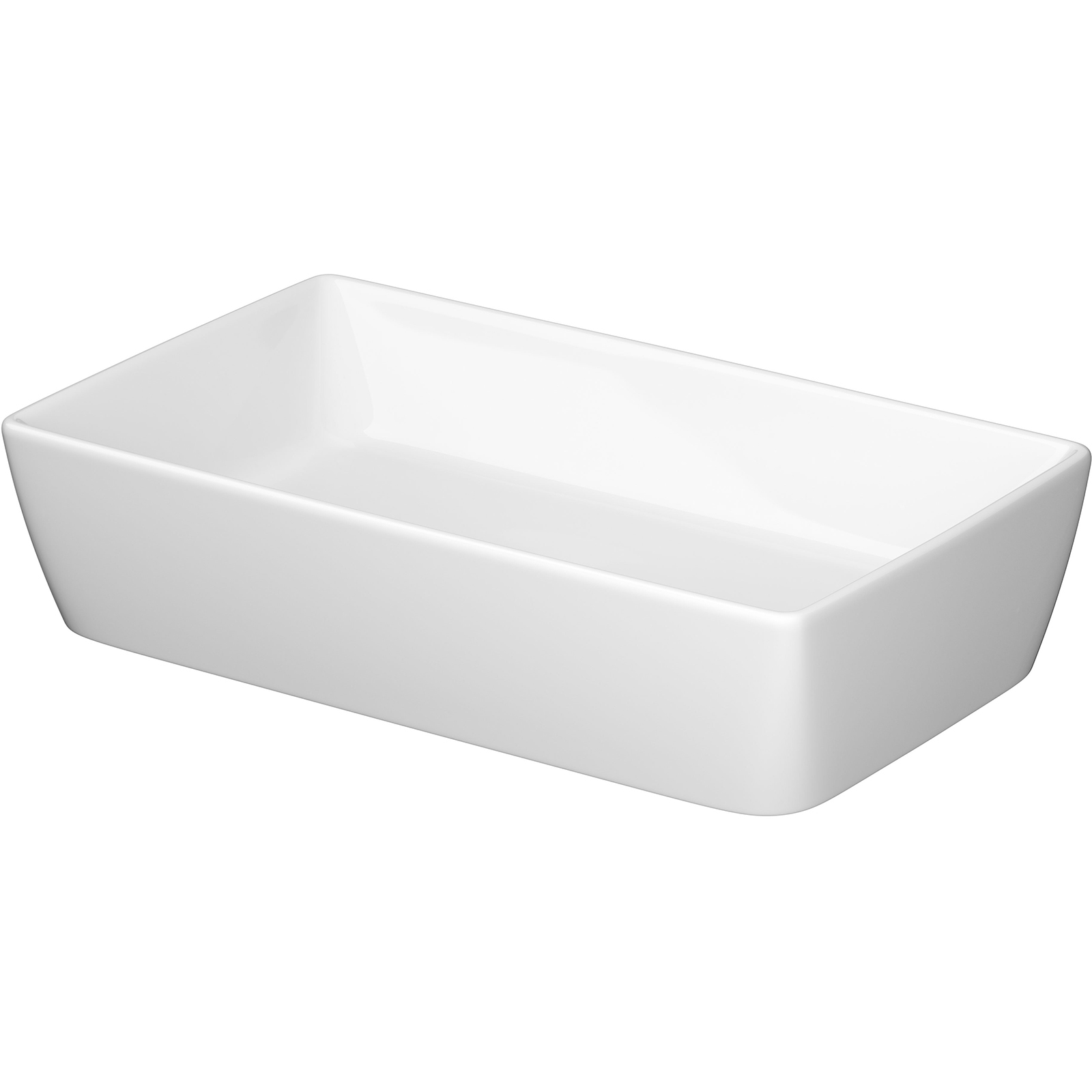 CERSANIT CITY SP60 Aufsatzwaschbecken mit Keramikstopfen K35-047