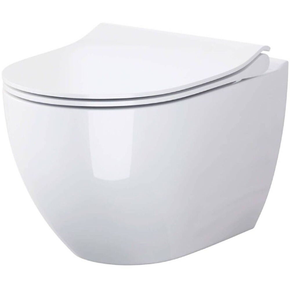 CERSANIT ZEN wandhängende WC-Schüssel Duroplast Soft-Close-Sitz S701-428