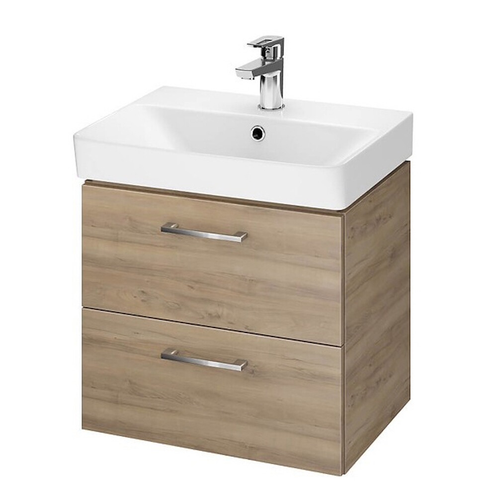 CERSANIT Unterschrank mit Waschbecken im Set SET b283 LARA MILLE slim 50 orze S801-322-DSM