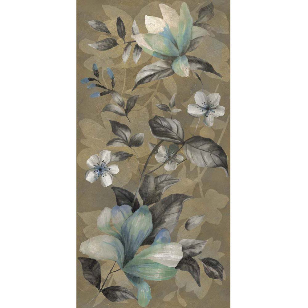 BODENFLIESE FLORALOPTIK WALLPAPERS FIORE ORO MATT 60X120 DADO CERAMICA