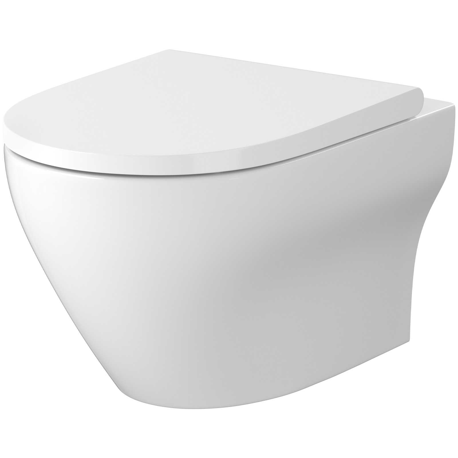 CERSANIT Wand-Schüssel LARGA PRO oval, drallbündig, Sitz S701-885