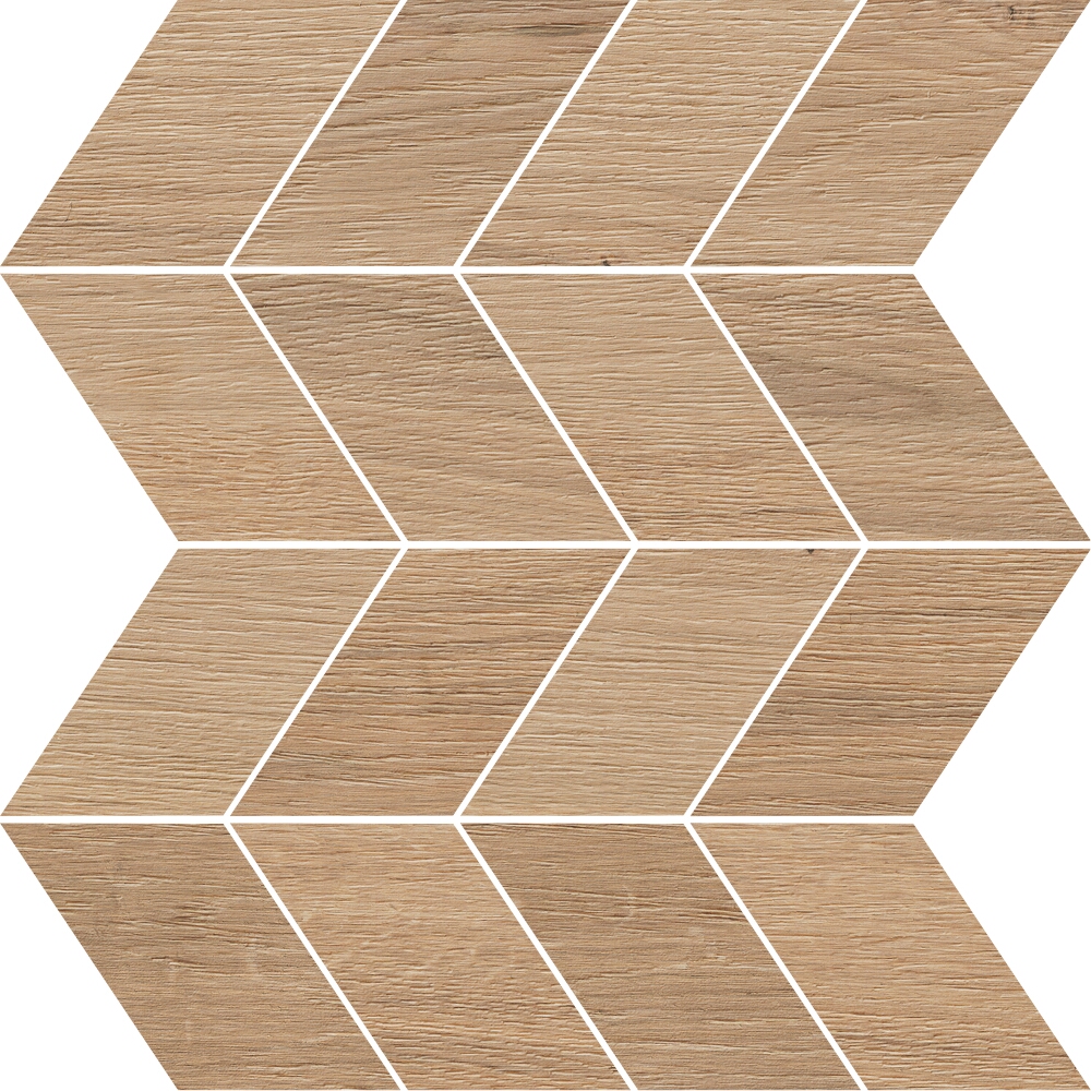 WANDFLIESE MOSAIK HOLZOPTIK BLANKA CLASSIC OAK BEIGE FIR MATT 29X29 CERSANIT