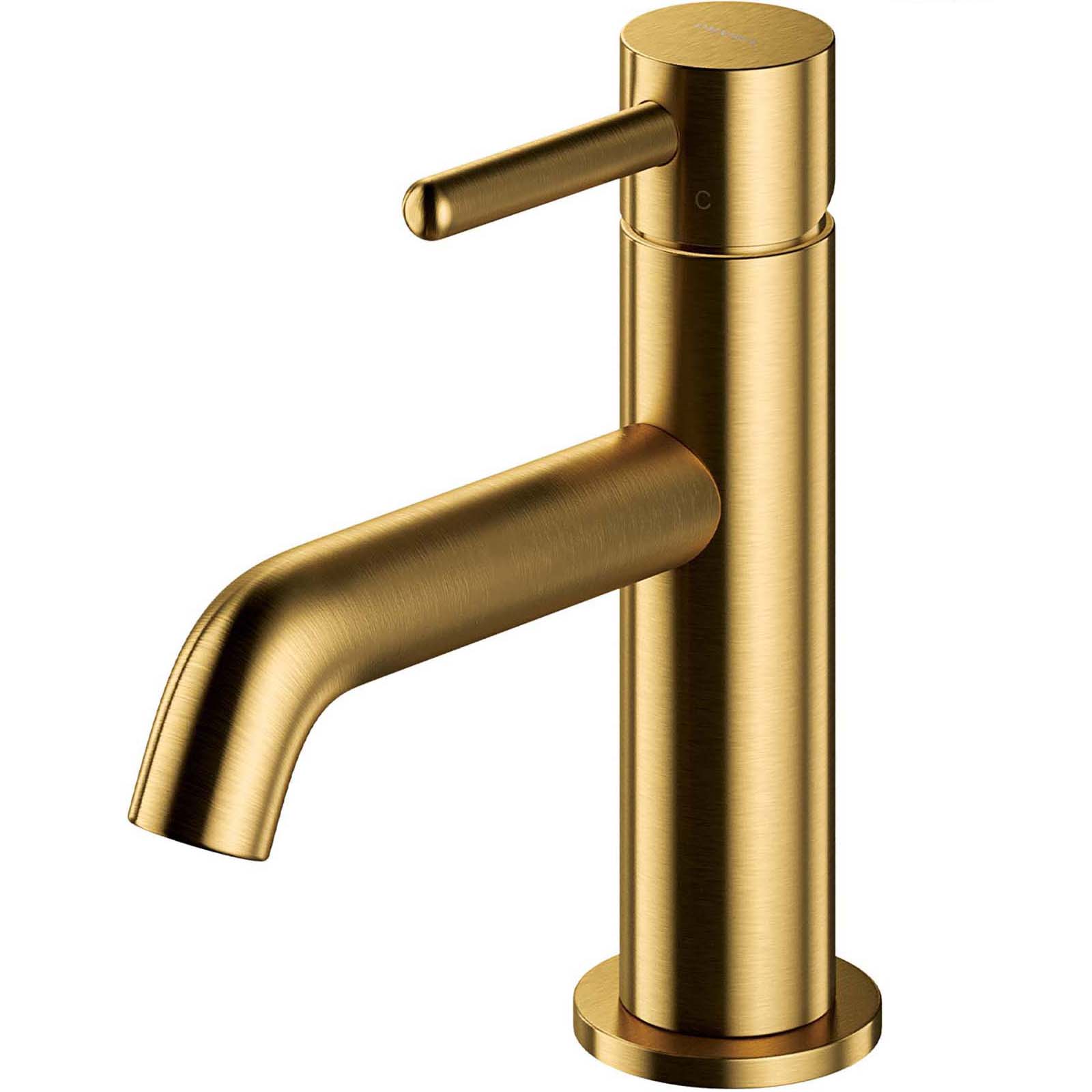 OMNIRES Y-Sockel Waschbeckenwasserhahn golden, gebürstet Y1210NGLB