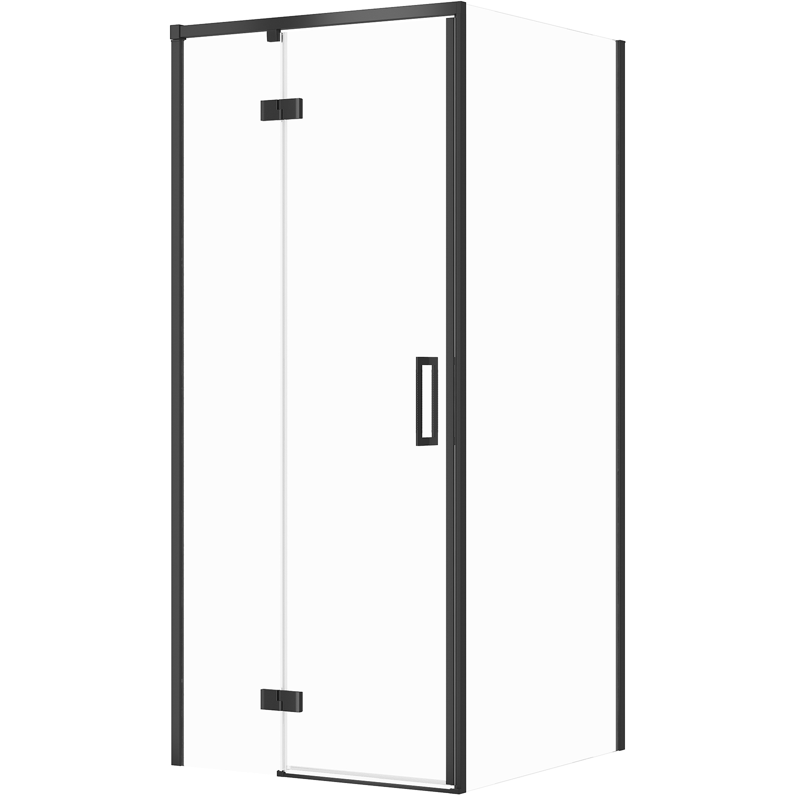 CERSANIT LARGA quadratische Duschkabine links 90x90x195 cm schwarz S601-221 CERSANIT LARGA quadratische Duschkabine links 90x90x195 cm schwarz S601-221